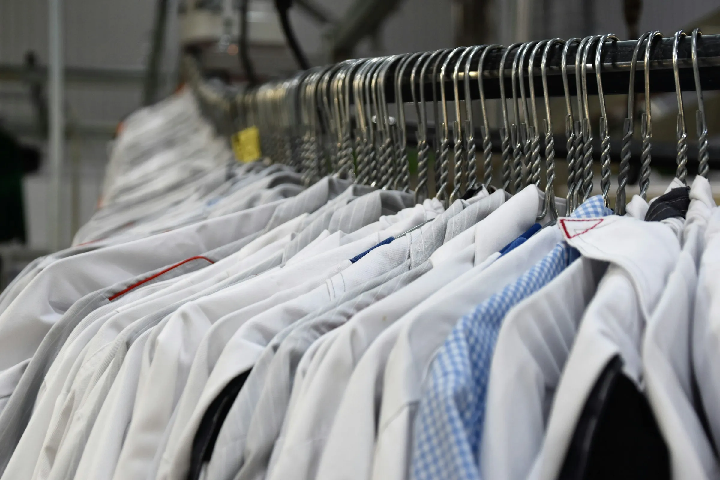 Dry cleaned shirts